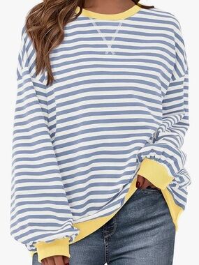 Amazon Striped Crewneck